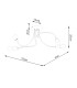 Levar Multi Arm Semi Flush Ceiling Lamp 4 Black-5