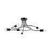Levar Multi Arm Semi Flush Ceiling Lamp 6 Black-1