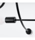 Levar Multi Arm Semi Flush Ceiling Lamp 6 Black-4