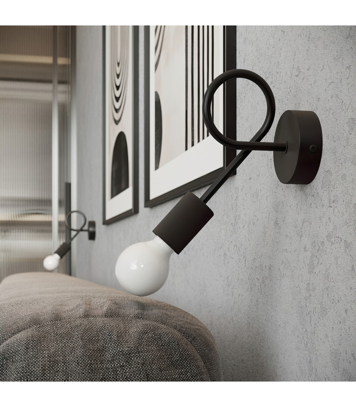 Levar Multi Arm Semi Flush Ceiling Lamp 6 Black-7