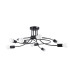Levar Multi Arm Semi Flush Ceiling Lamp 8 Black-1