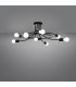 Levar Multi Arm Semi Flush Ceiling Lamp 8 Black-2