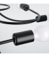 Levar Multi Arm Semi Flush Ceiling Lamp 8 Black-4