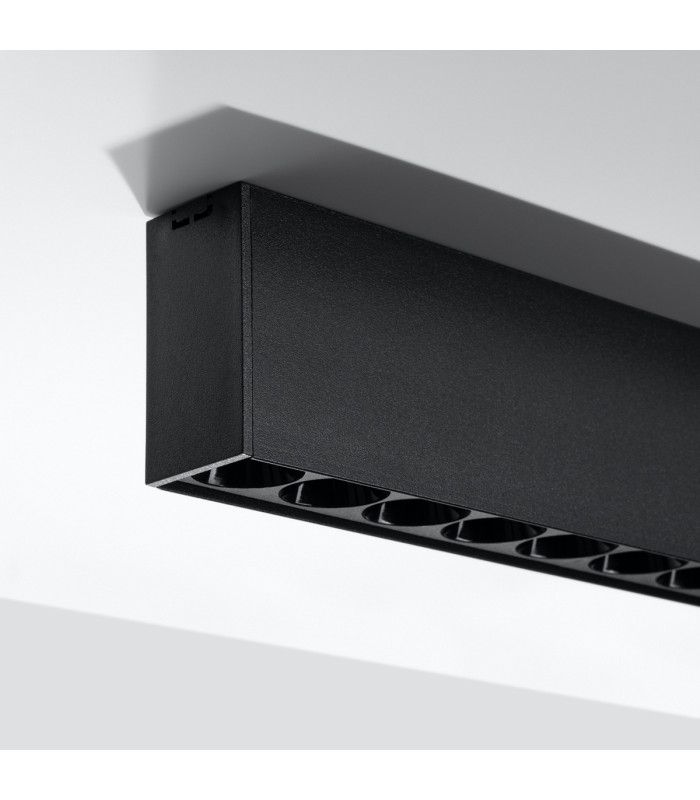 Soren Integrated LED Semi Flush Light Black 3000K-4