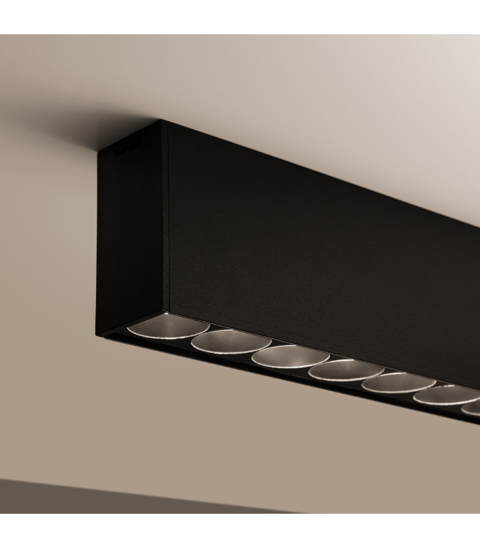 Soren Integrated LED Semi Flush Light Black 3000K-5