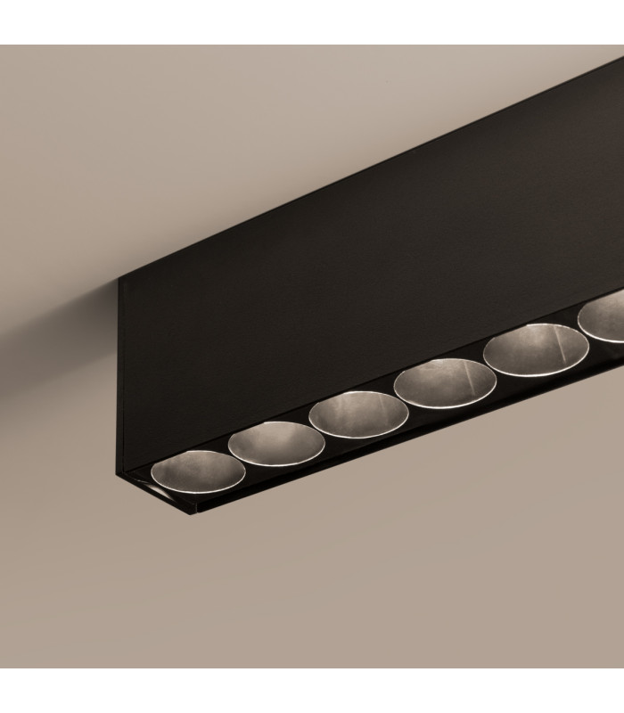 Soren Integrated LED Semi Flush Light Black 3000K-7