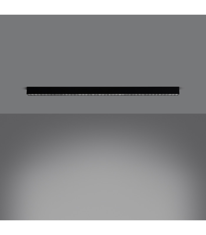 Soren Integrated LED Semi Flush Light Black 4000K-2
