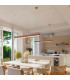 Farge Bar Pendant Ceiling Light Gold LED 3000K-13