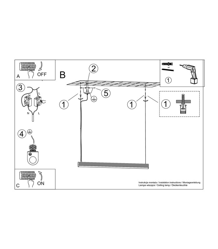 Farge Bar Pendant Ceiling Light Pink LED 3000K-10