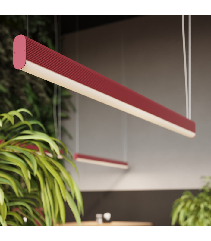 Farge Bar Pendant Ceiling Light Pink LED 3000K-14