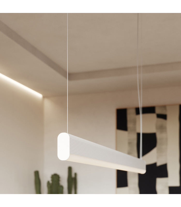 Farge Bar Pendant Ceiling Light White LED 4000K-14
