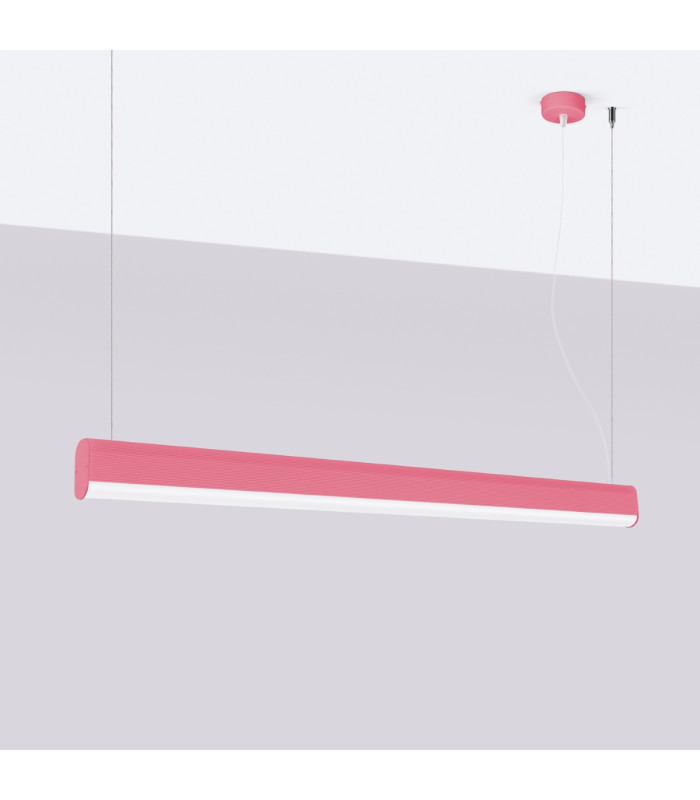 Farge Bar Pendant Ceiling Light Pink LED 4000K-3