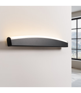 Jorun Integrated LED Wall Lamp Black 3000K-1