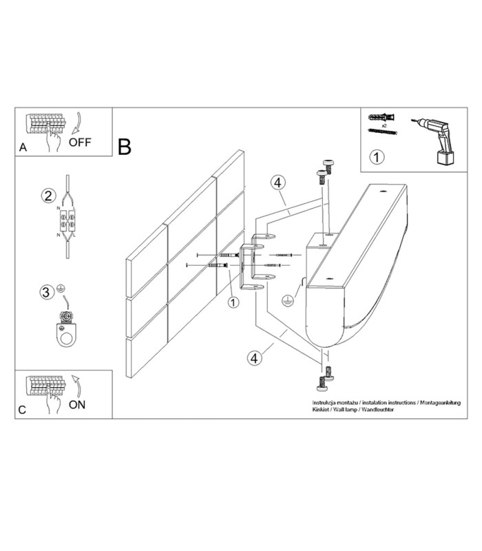 Jorun Integrated LED Wall Lamp Black 3000K-11