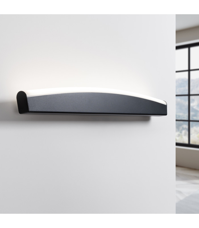 Jorun Integrated LED Wall Lamp Black 4000K-1