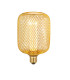 Wire Mesh Effect Drum Lamp Gold Metal-1