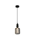 Wire Mesh Effect Drum Lamp Black Metal-1