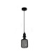 Wire Mesh Effect Drum Lamp Black Metal-2