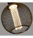 Wire Mesh Effect Globe Lamp Black Metal-3