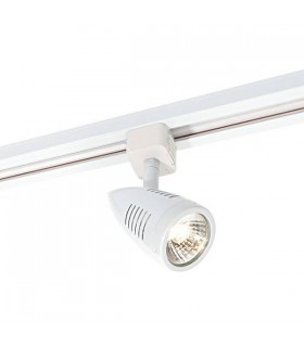 1 Light Track Light Gloss White, White Abs Plastic, GU10 - 1