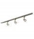 3 Light Track Light Kit Satin Chrome Plate, Satin Chrome Abs Plastic, GU10 - 1