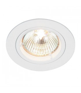 1 Light Recessed Downlight Gloss White, GU10 - 1