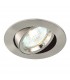 1 Light Recessed Tilt Downlight Satin Nickel Plate, GU10 - 1