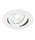 1 Light Recessed Tilt Downlight Gloss White, GU10 - 1