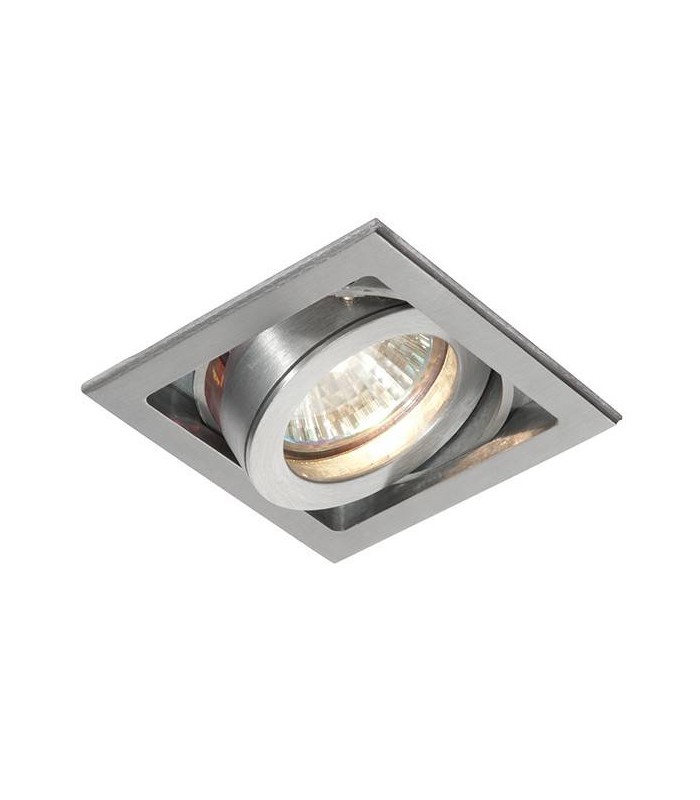 1 Light Recessed Downlight Aluminium, GU10 - 1