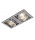 2 Light Recessed Downlight Aluminium, GU10 - 1