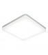 Integrated LED 1 Light Bathroom Flush Light Opal, Silver IP44 - 1