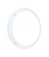 Integrated LED 1 Light Outdoor Wall Light Matt White Textured, Opal IP65 - 1