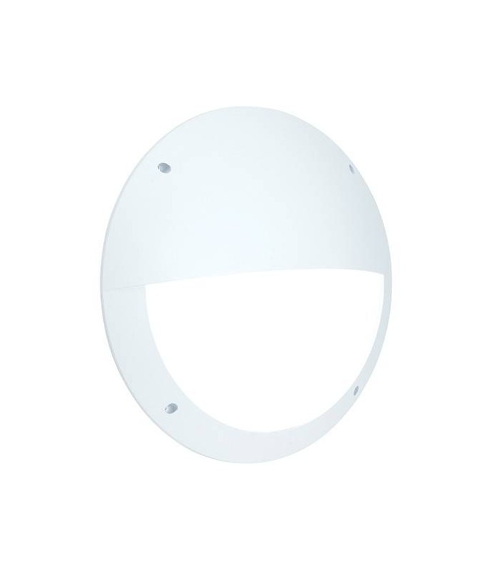 Integrated LED 1 Light Outdoor Wall Light Matt White Textured, Opal IP65 - 1