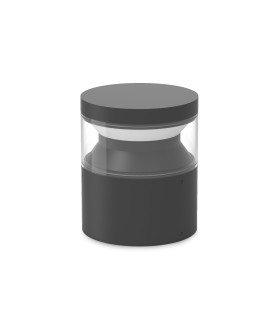 Boeing 15cm LED Outdoor Pedestal Light Black 3000K IP65