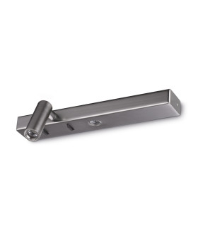 Bonne Nuit Left LED Reading Wall Light Nickel 3000K