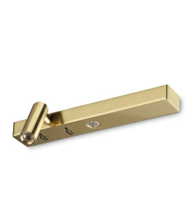Bonne Nuit Left LED Reading Wall Light Brass 3000K-1