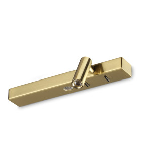 Bonne Nuit Right LED Reading Wall Light Brass 3000K