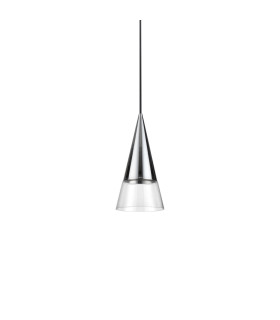 Cono Dome Pendant Ceiling Light Chrome-1