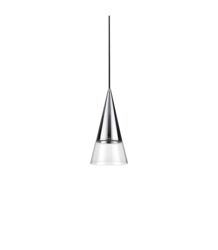 Cono Dome Pendant Ceiling Light Chrome-1