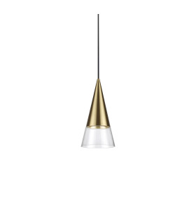 Cono Dome Pendant Ceiling Light Brass