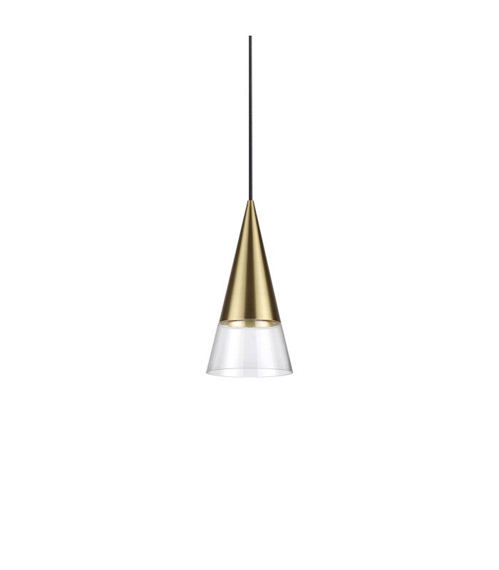 Cono Dome Pendant Ceiling Light Brass