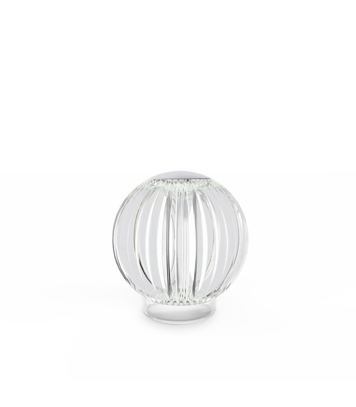 Diamond LED Dimmable Globe Table Lamp Transparent 3000K