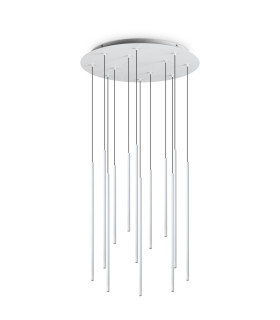 Filo LED 12 Light Cluster Pendant Ceiling Light White 2700K