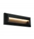Integrated LED 1 Light Outdoor Wall Light Black Abs Plastic, Clear IP65 - 1