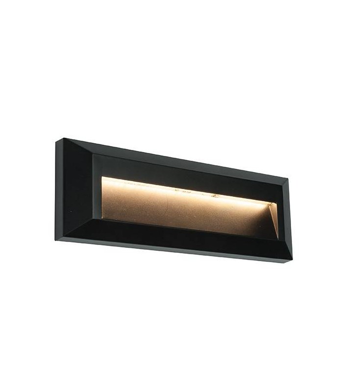 Integrated LED 1 Light Outdoor Wall Light Black Abs Plastic, Clear IP65 - 1