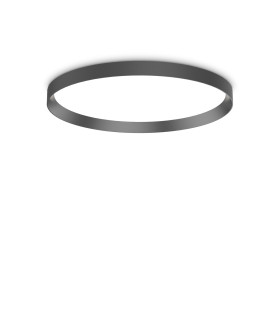 Fly 60cm LED Flush Ceiling Light Black 2700K IP40