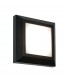 Integrated LED 1 Light Outdoor Wall Light Black Abs Plastic, Frosted IP65 - 1
