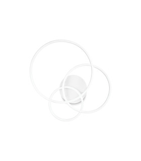 Frame Integrated LED Semi Flush Ceiling Light White 2700K