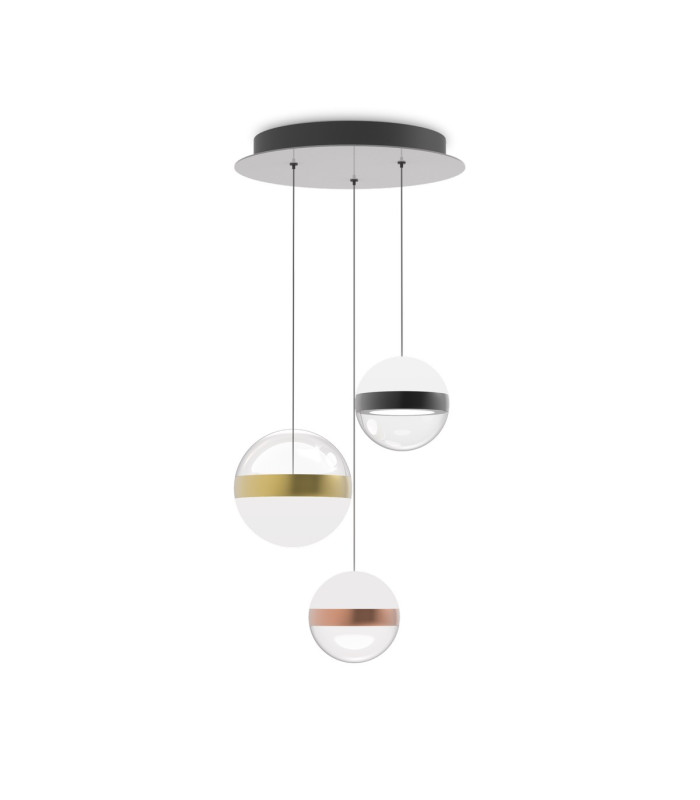 Galaxy LED 3 Light Cluster Pendant Ceiling Light White 3000K