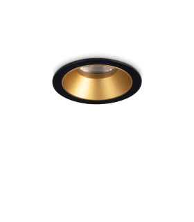 Game 5.8cm LED Recessed Downlight Black Gold 3000K-1